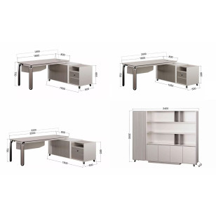 簡約現代單位辦公桌電腦桌